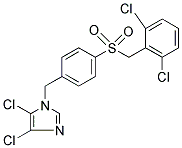 4,5-DICHLORO-1-(4-[(2,6-DICHLOROBENZYL)SULFONYL]BENZYL)-1H-IMIDAZOLE Struktur