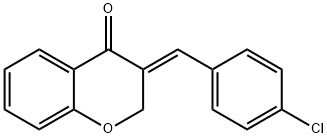 (E)-3-(4-CHLOROBENZYLIDENE)-2,3-DIHYDROCHROMEN-4-ONE Struktur