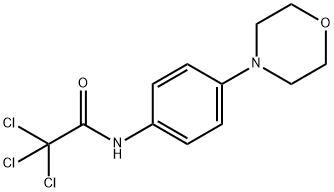 2,2,2-TRICHLORO-N-(4-MORPHOLINOPHENYL)ACETAMIDE Struktur