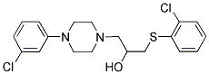 1-[4-(3-CHLOROPHENYL)PIPERAZINO]-3-[(2-CHLOROPHENYL)SULFANYL]-2-PROPANOL Struktur