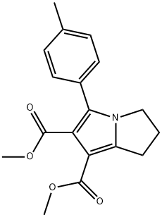 DIMETHYL 5-(4-METHYLPHENYL)-2,3-DIHYDRO-1H-PYRROLIZINE-6,7-DICARBOXYLATE Struktur