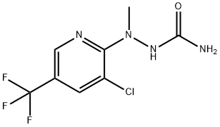 2-[3-CHLORO-5-(TRIFLUOROMETHYL)-2-PYRIDINYL]-2-METHYL-1-HYDRAZINECARBOXAMIDE Struktur