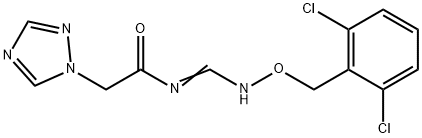 N-(([(2,6-DICHLOROBENZYL)OXY]IMINO)METHYL)-2-(1H-1,2,4-TRIAZOL-1-YL)ACETAMIDE Struktur