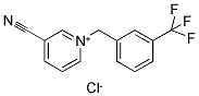 3-CYANO-1-[3-(TRIFLUOROMETHYL)BENZYL]PYRIDINIUM CHLORIDE Struktur