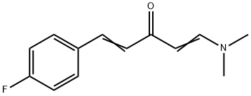 1-(DIMETHYLAMINO)-5-(4-FLUOROPHENYL)-1,4-PENTADIEN-3-ONE Struktur