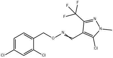 5-CHLORO-1-METHYL-3-(TRIFLUOROMETHYL)-1H-PYRAZOLE-4-CARBALDEHYDE O-(2,4-DICHLOROBENZYL)OXIME Struktur