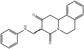 3-(ANILINOMETHYLENE)-1,6,7,11B-TETRAHYDRO-2H-PYRIDO[2,1-A]ISOQUINOLINE-2,4(3H)-DIONE Struktur