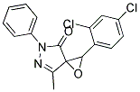 2-(2,4-DICHLOROPHENYL)-7-METHYL-5-PHENYL-1-OXA-5,6-DIAZASPIRO[2.4]HEPT-6-EN-4-ONE Struktur