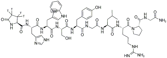 GONADOTROPHIN RELEASING HORMONE [PYROGLUTAMYL-3,4-3H]- Struktur