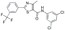 N-(3,5-DICHLOROPHENYL)-4-METHYL-2-[3-(TRIFLUOROMETHYL)PHENYL]-1,3-THIAZOLE-5-CARBOXAMIDE Structure