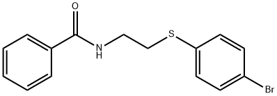 N-(2-[(4-BROMOPHENYL)SULFANYL]ETHYL)BENZENECARBOXAMIDE Struktur