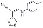 2-(3-THIENYL)-3-(4-TOLUIDINO)ACRYLONITRILE Struktur