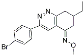 AZA(3-(4-BROMOPHENYL)-7-ETHYL(6,7,8-TRIHYDROCINNOLIN-5-YLIDENE))METHOXYMETHANE Struktur