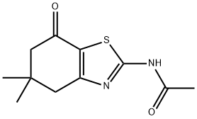 N-(5,5-DIMETHYL-7-OXO-4,5,6-TRIHYDROBENZOTHIAZOL-2-YL)ETHANAMIDE Structure