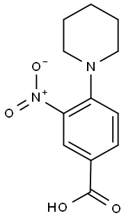 3-NITRO-4-PIPERIDIN-1-YLBENZOIC ACID Struktur