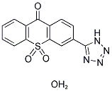 3-(1 H-TETRAZOL-5-YL)-9 H-THIOXANTHEN-9-ONE 10,10-DIOXIDE MONOHYDRATE Struktur