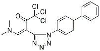 3-(1-[1,1'-BIPHENYL]-4-YL-1H-1,2,3,4-TETRAAZOL-5-YL)-1,1,1-TRICHLORO-4-(DIMETHYLAMINO)BUT-3-EN-2-ONE Struktur