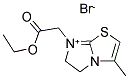 7-(2-ETHOXY-2-OXOETHYL)-3-METHYL-5,6-DIHYDROIMIDAZO[2,1-B][1,3]THIAZOL-7-IUM BROMIDE Struktur