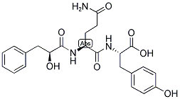 L-BETA-PHENYLLACTYL-GLN-TYR-OH Struktur