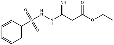 ETHYL 3-IMINO-3-[2-(PHENYLSULFONYL)HYDRAZINO]PROPANOATE Struktur