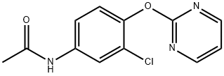 N-[3-CHLORO-4-(2-PYRIMIDINYLOXY)PHENYL]ACETAMIDE Struktur