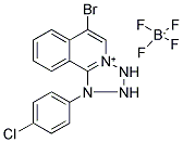 6-BROMO-1-(4-CHLOROPHENYL)-1,2,3,4-TETRAZOLO[4,5-B]ISOQUINOLINIUM TETRAFLUOROBORATE Struktur