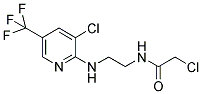 2-CHLORO-N-(2-([3-CHLORO-5-(TRIFLUOROMETHYL)-2-PYRIDINYL]AMINO)ETHYL)ACETAMIDE Struktur