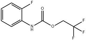 2,2,2-TRIFLUOROETHYL 2-FLUOROPHENYLCARBAMATE Struktur