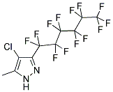 4-CHLORO-3-(TRIDECAFLUORO-1-HEXYL)-5-(METHYL)PYRAZOLE Struktur