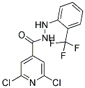 N'4-[2-(TRIFLUOROMETHYL)PHENYL]-2,6-DICHLOROPYRIDINE-4-CARBOHYDRAZIDE Struktur