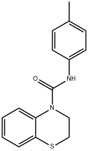 N-(4-METHYLPHENYL)-2,3-DIHYDRO-4H-1,4-BENZOTHIAZINE-4-CARBOXAMIDE Struktur