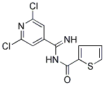 N2-[(2,6-DICHLORO-4-PYRIDYL)(IMINO)METHYL]THIOPHENE-2-CARBOXAMIDE Struktur