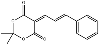 2,2-DIMETHYL-5-(3-PHENYL-2-PROPENYLIDENE)-1,3-DIOXANE-4,6-DIONE Struktur