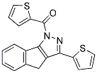 2-THIENYL 3-(2-THIENYL)INDENO[2,3-D]PYRAZOLYL KETONE Struktur