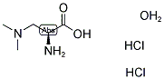 (S)-2-AMINO-3-(DIMETHYLAMINO)-PROPANOIC ACID, DIHYDROCHLORIDE, MONOHYDRATE Struktur