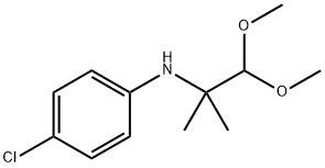 4-CHLORO-N-(2,2-DIMETHOXY-1,1-DIMETHYLETHYL)ANILINE Struktur