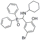 4-BROMO-2-[(CYCLOHEXYLAMINO)(DIPHENYLPHOSPHORYL)METHYL]PHENOL Struktur