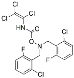 N,N-BIS(2-CHLORO-6-FLUOROBENZYL)-N-(([(1,2,2-TRICHLOROVINYL)AMINO]CARBONYL)OXY)AMINE Struktur