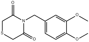 4-(3,4-DIMETHOXYBENZYL)-3,5-THIOMORPHOLINEDIONE Struktur