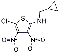 N2-CYCLOPROPYLMETHYL-5-CHLORO-3,4-DINITROTHIOPHEN-2-AMINE Struktur