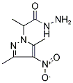 2-(3,5-DIMETHYL-4-NITRO-PYRAZOL-1-YL)-PROPIONIC ACID HYDRAZIDE Struktur