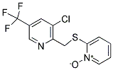 2-(([3-CHLORO-5-(TRIFLUOROMETHYL)-2-PYRIDYL]METHYL)THIO)PYRIDINIUM-1-OLATE Struktur