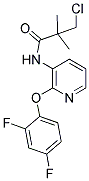 N1-[2-(2,4-DIFLUOROPHENOXY)-3-PYRIDYL]-3-CHLORO-2,2-DIMETHYLPROPANAMIDE Struktur