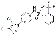 N1-[4-(4,5-DICHLORO-1H-IMIDAZOL-1-YL)PHENYL]-2-(TRIFLUOROMETHYL)BENZENE-1-SULFONAMIDE Struktur