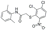 N1-(2,6-DIMETHYLPHENYL)-2-[(2,3-DICHLORO-6-NITROPHENYL)THIO]ACETAMIDE Struktur