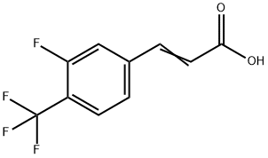 3-FLUORO-4-(TRIFLUOROMETHYL)CINNAMIC ACID Struktur