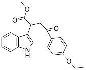 METHYL 4-(4-ETHOXYPHENYL)-2-INDOL-3-YL-4-OXOBUTANOATE Struktur