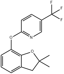 2,2-DIMETHYL-7-(5-(TRIFLUOROMETHYL)(2-PYRIDYLOXY))OXAINDANE Struktur