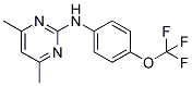 N-[4-(TRIFLUOROMETHOXY)PHENYL]-4,6-DIMETHYLPYRIMIDINAMINE Struktur