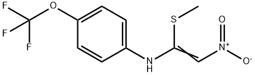 N-[1-(METHYLSULFANYL)-2-NITROVINYL]-4-(TRIFLUOROMETHOXY)ANILINE Struktur